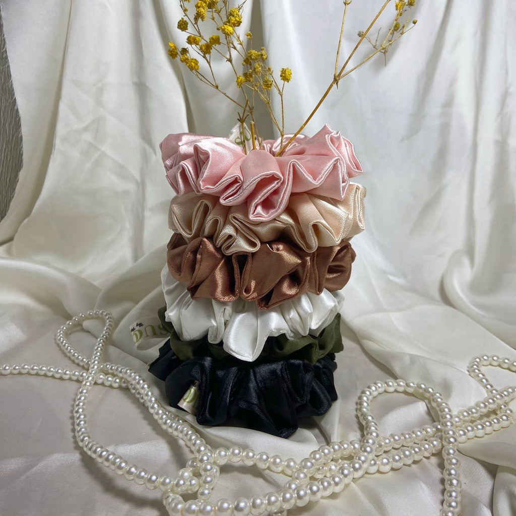 Premium Silk Satin Scrunchies