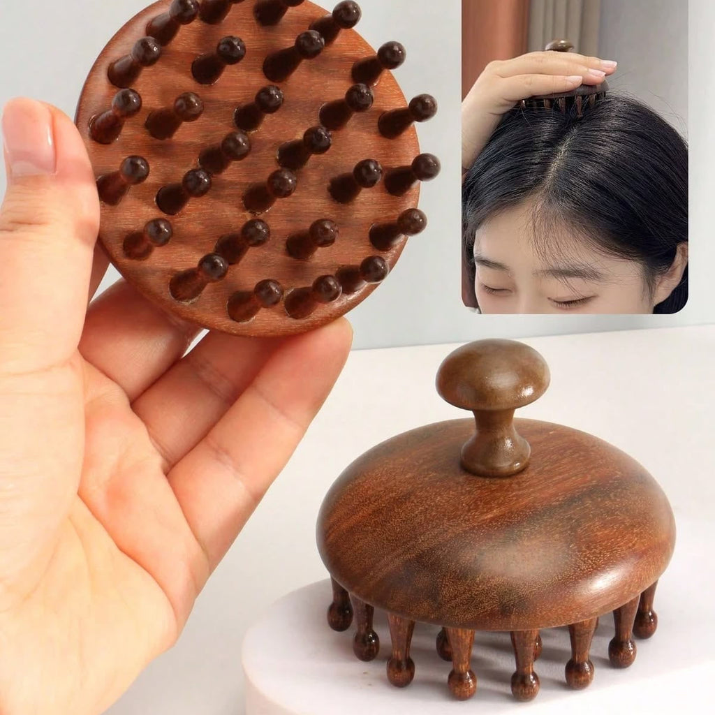 Wooden Scalp Massager