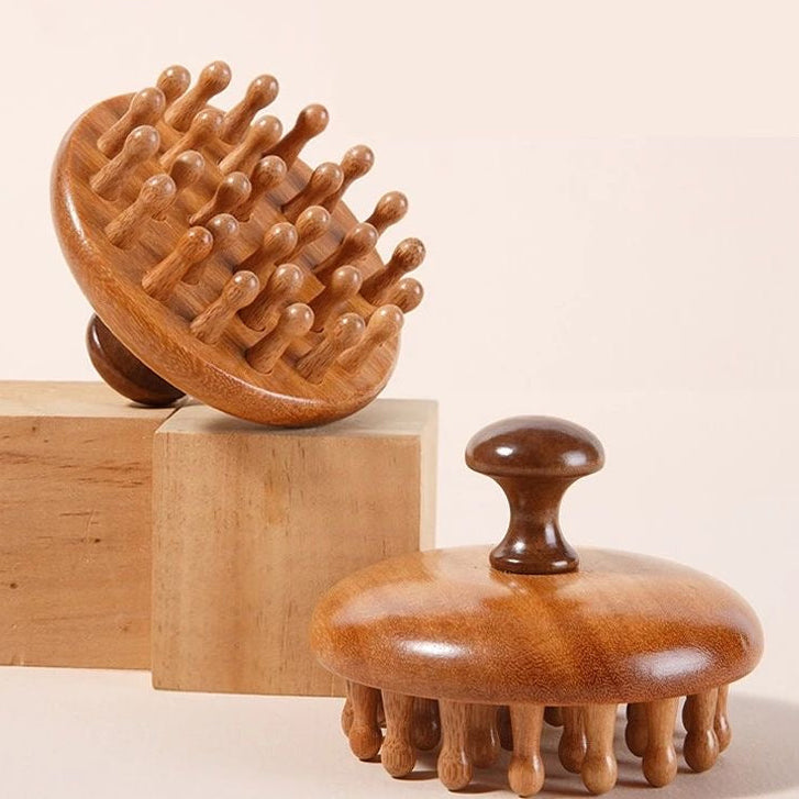 Wooden Scalp Massager