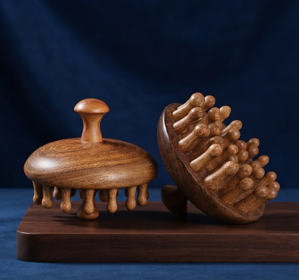 Wooden Scalp Massager