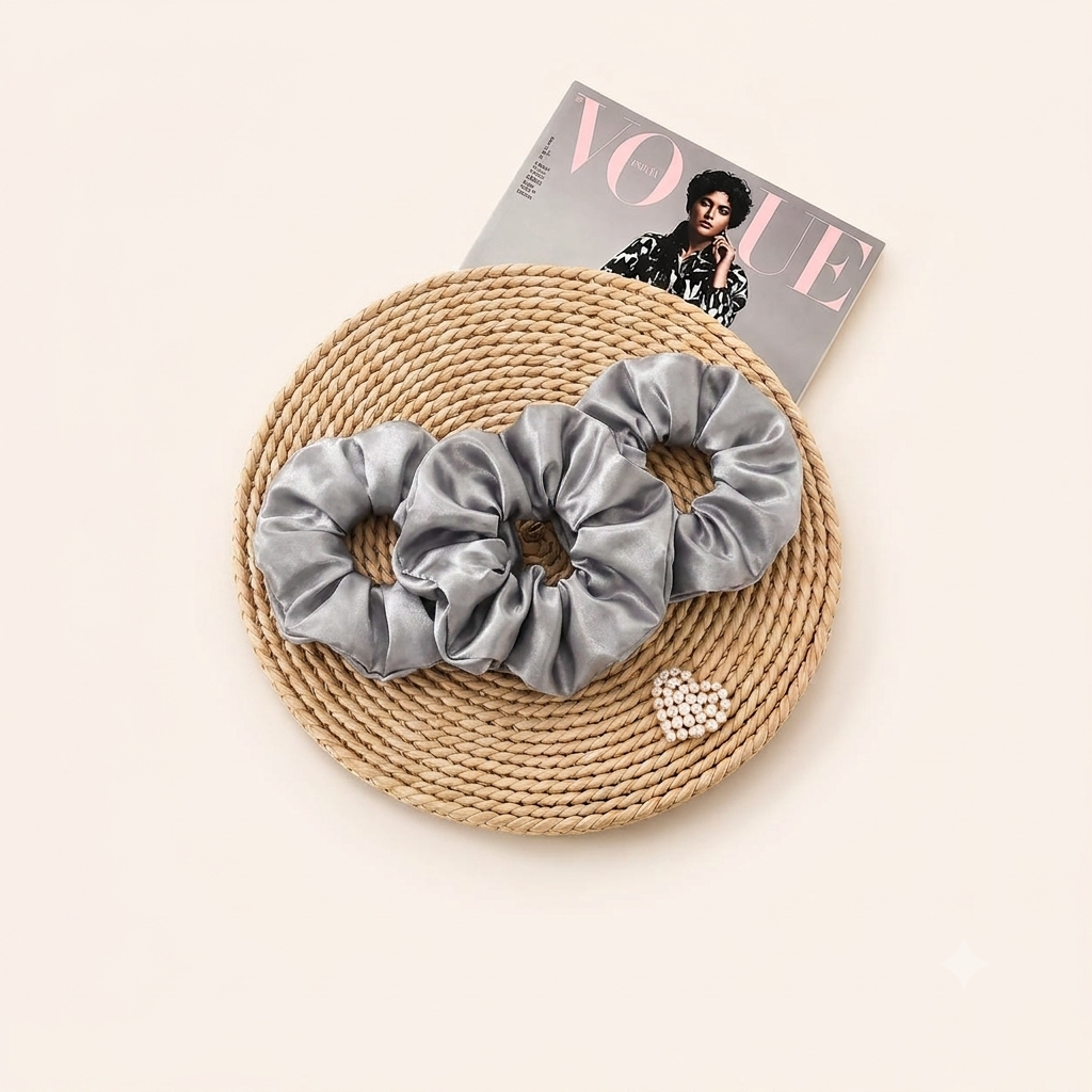 Premium Silk Satin Scrunchies