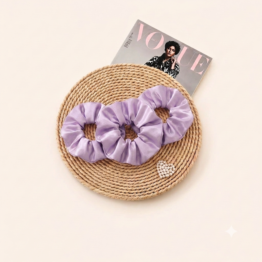 Premium Silk Satin Scrunchies