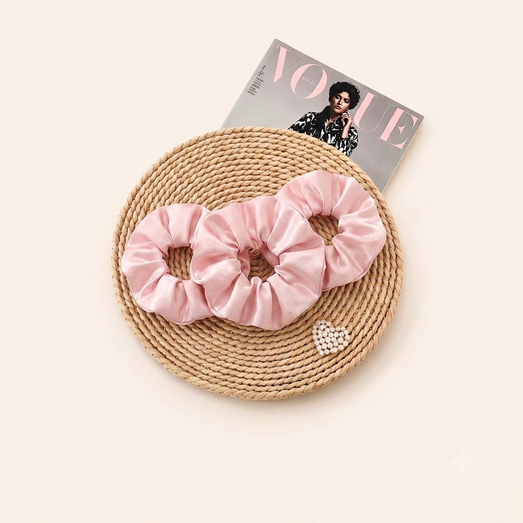 Premium Silk Satin Scrunchies
