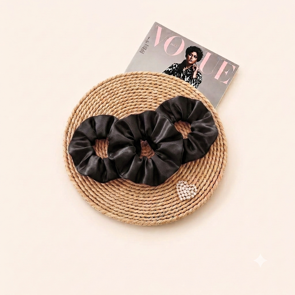 Premium Silk Satin Scrunchies